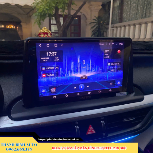 Kia K3 2022 lắp màn hình Zestech Z18 360 Thanh Bình Auto