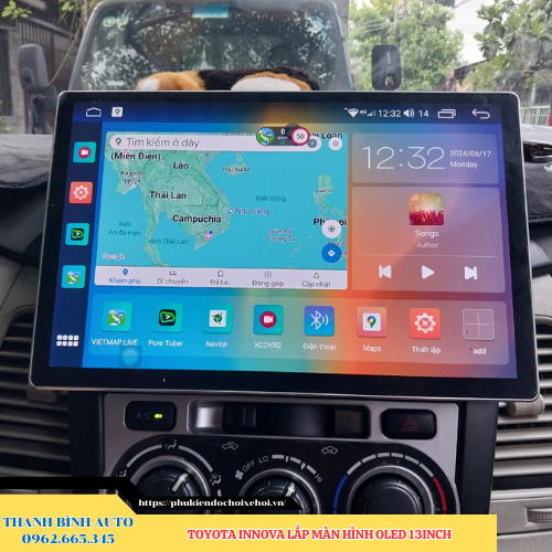 Toyota Innova gắn màn hình Oled 13 inch Thanh Bình Auto