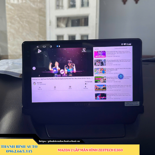 Mazda 2 lên màn hình Zestech E360 Thanh Bình Auto