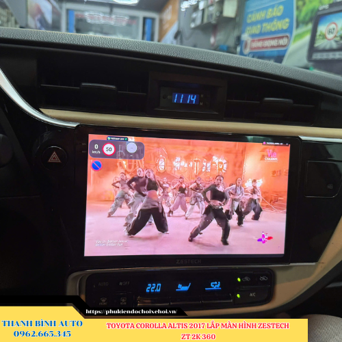 Toyota Corolla Altis 2017 lắp màn hình Zestech ZT 2K 360 Thanh Bình Auto