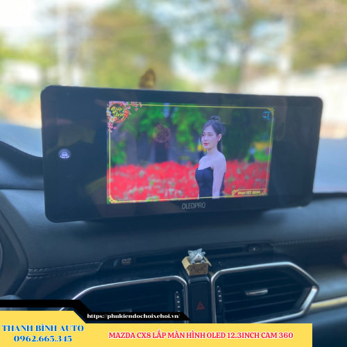 Mazda CX8 lắp màn hình Oled 12.3 inch Cam 360 Thanh Bình Auto