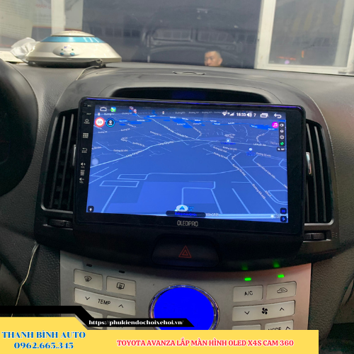 Toyota Avanza gắn màn hình Oled X4S Cam 360 Thanh Bình Auto