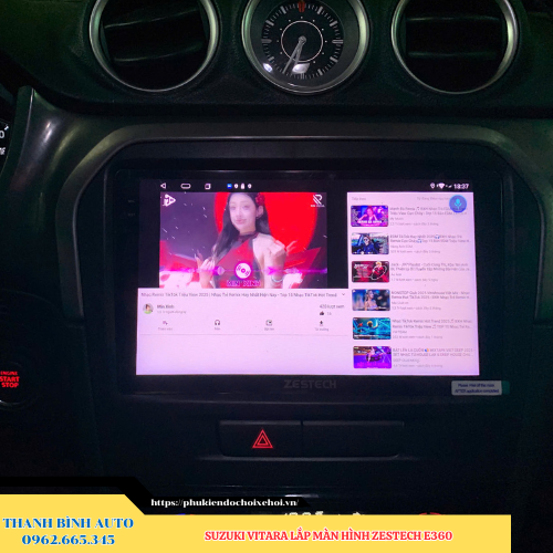 Suzuki Vitara lắp màn hình Zestech E360 Thanh Bình Auto