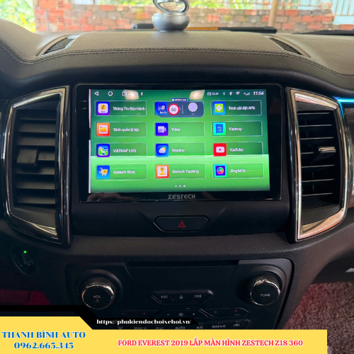 Ford Everest 2019 lên màn hình Zestech Z18 360 Thanh Bình Auto