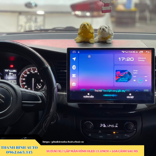 Suzuki XL7 lắp màn hình Oled 13.1 inch + Loa cánh sau RS Thanh Bình Auto