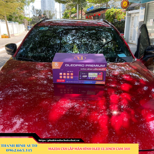 Mazda CX8 lắp màn hình Oled 12.3 inch Cam 360 Thanh Bình Auto