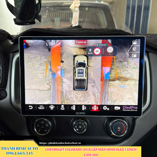 Chevrolet Colorado 2018 lắp màn hình Oled 13 inch Cam 360 Thanh Bình Auto