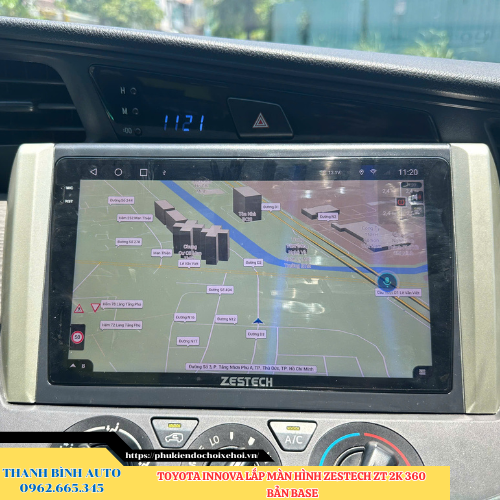 Toyota Innova lên màn hình Zestech ZT 2K 360 Bản Base Thanh Bình Auto
