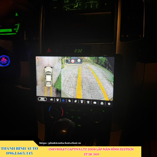 Chevrolet Captiva LTZ 2008 gắn màn hình Zestech ZT 2K 360 Thanh Bình Auto