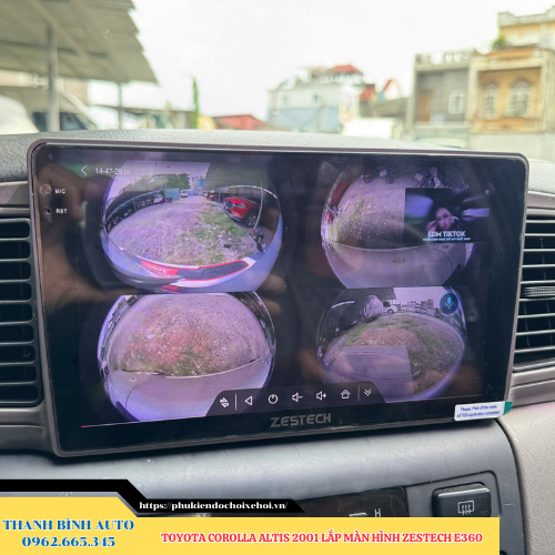 Toyota Corolla Altis 2001 lắp màn hình Zestech E360 Thanh Bình Auto