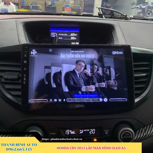 Honda CRV 2015 lắp màn hình Oled A5 Thanh Bình Auto