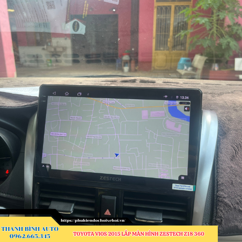 Toyota Vios 2015 lắp màn hình Zestech Z18 360 Thanh Bình Auto