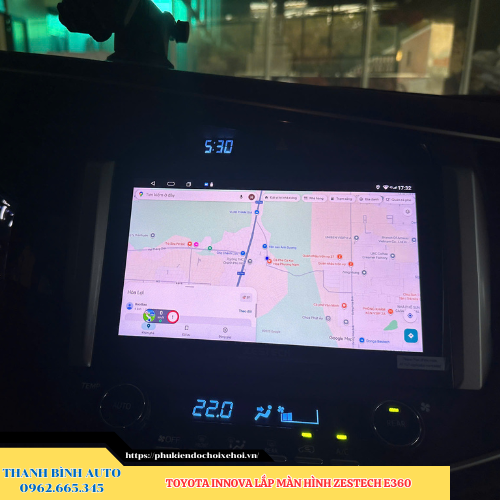 Toyota Innova lắp màn hình Zestech E360 Thanh Bình Auto