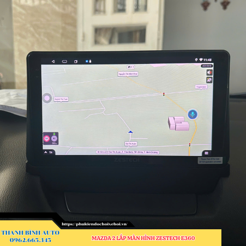 Mazda 2 lên màn hình Zestech E360 Thanh Bình Auto
