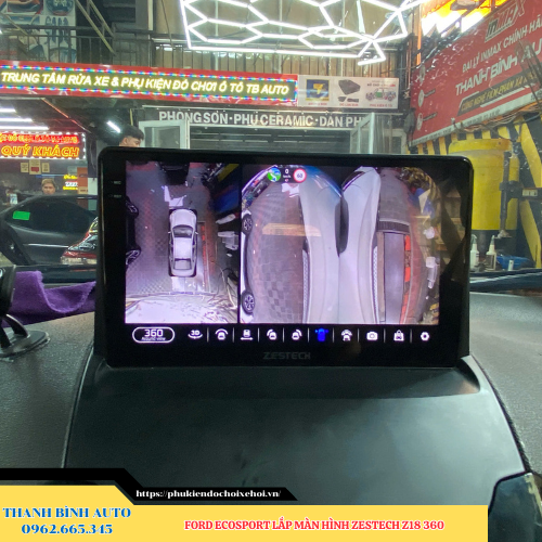 Ford EcoSport lắp màn hình Zestech Z18 360 Thanh Bình Auto