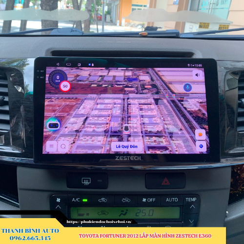 Toyota Fortuner 2012 lắp màn hình Zestech E360 Thanh Bình Auto