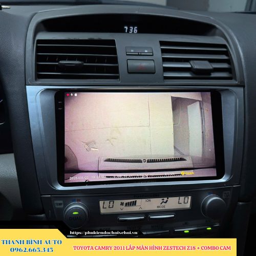 Toyota Camry 2011 lắp màn hình Zestech Z18 + Combo Cam Thanh Bình Auto