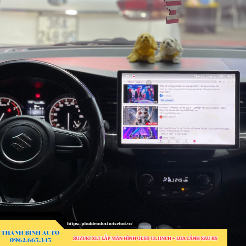 Suzuki XL7 lắp màn hình Oled 13.1 inch + Loa cánh sau RS Thanh Bình Auto