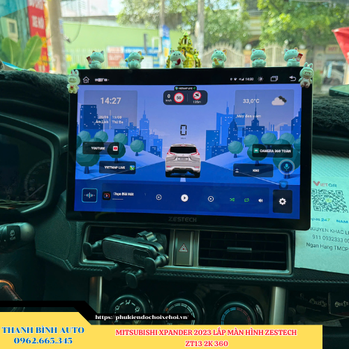 Mitsubishi Xpander 2023 lên màn hình Zestech ZT13 2K 360 Thanh Bình Auto