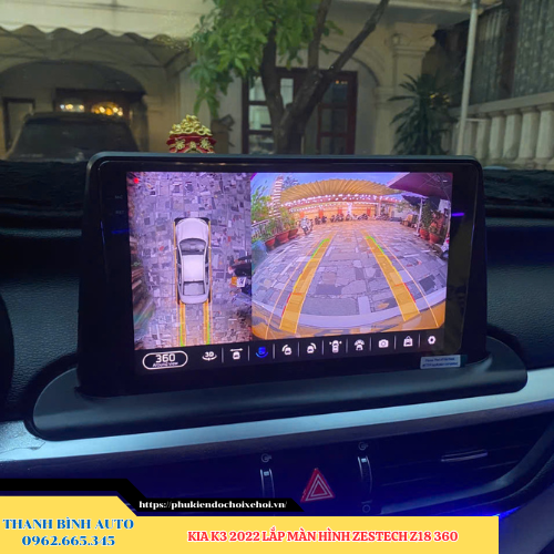 Kia K3 2022 lắp màn hình Zestech Z18 360 Thanh Bình Auto