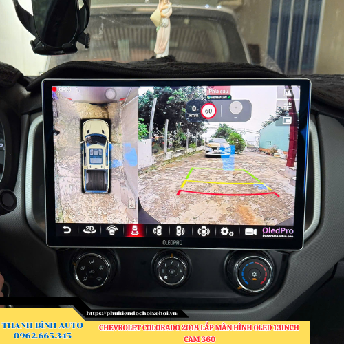 Chevrolet Colorado 2018 lắp màn hình Oled 13 inch Cam 360 Thanh Bình Auto
