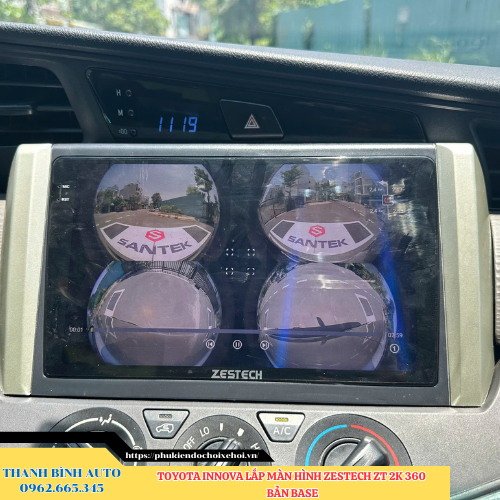 Toyota Innova lên màn hình Zestech ZT 2K 360 Bản Base Thanh Bình Auto