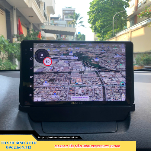Mazda 2 lắp màn hình Zestech ZT 2K 360 Thanh Bình Auto