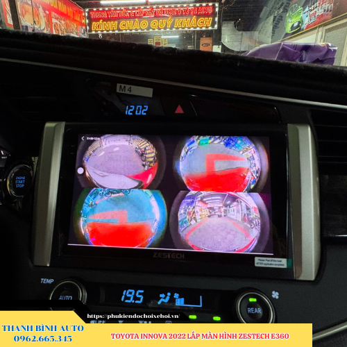 Toyota Innova 2022 lắp màn hình Zestech E360 Thanh Bình Auto