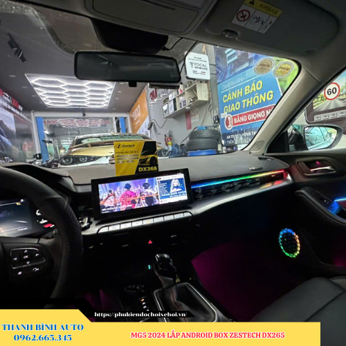 MG5 2024 lắp Android Box Zestech DX265 Thanh Bình Auto