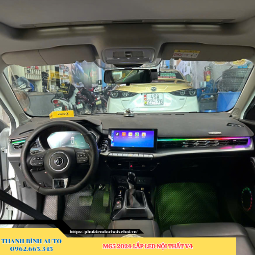 MG5 2024 gắn Led nội thất V4 Thanh Bình Auto