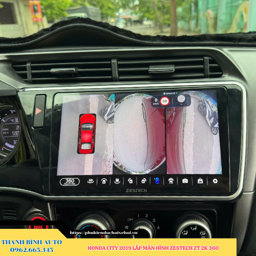 Honda City 2019 lên màn hình Zestech ZT 2K 360 Thanh Bình Auto