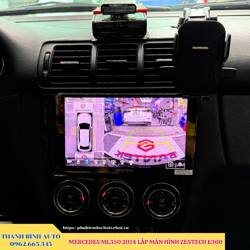 Mercedes ML350 2014 lắp màn hình Zestech E360 Thanh Bình Auto