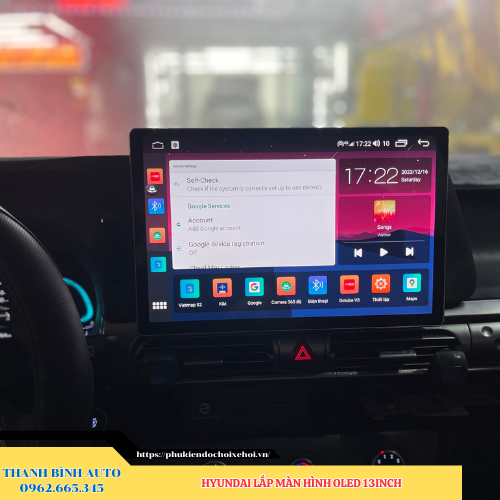 Hyundai gắn màn hình Oled 13 inch Thanh Bình Auto