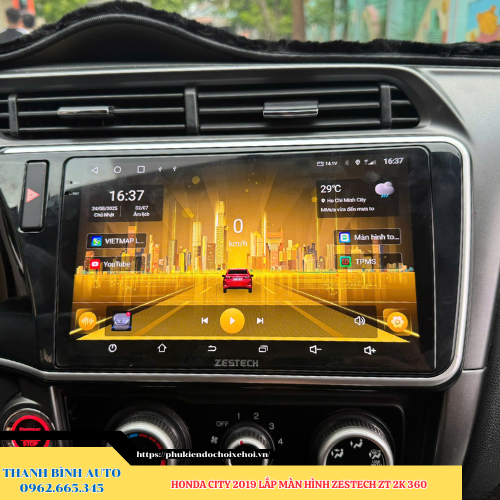 Honda City 2019 lên màn hình Zestech ZT 2K 360 Thanh Bình Auto