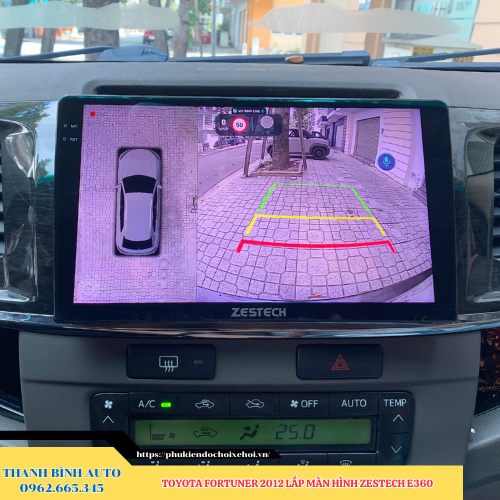 Toyota Fortuner 2012 lắp màn hình Zestech E360 Thanh Bình Auto