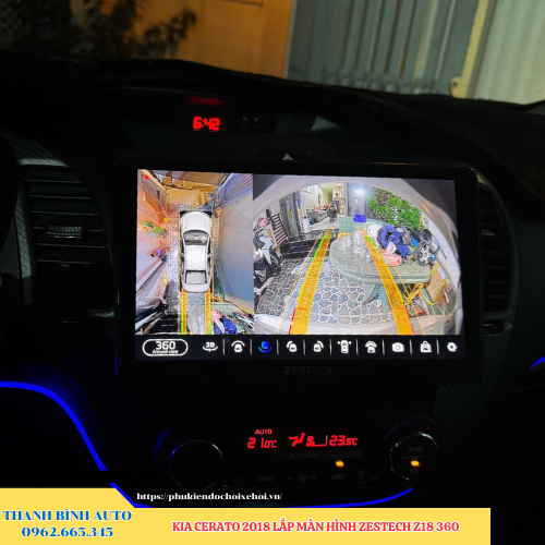 Kia Cerato 2018 lắp màn hình Zestech Z18 360 Thanh Bình Auto