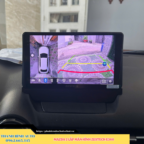 Mazda 2 lên màn hình Zestech E360 Thanh Bình Auto