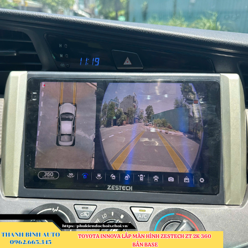 Toyota Innova lên màn hình Zestech ZT 2K 360 Bản Base Thanh Bình Auto