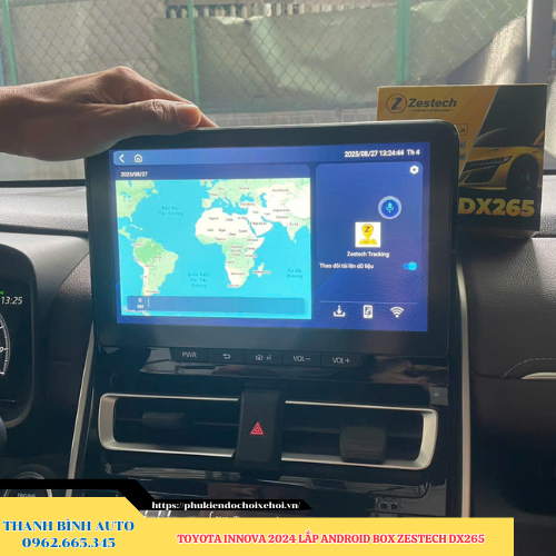 Toyota Innova 2024 gắn Android Box Zestech DX265 Thanh Bình Auto