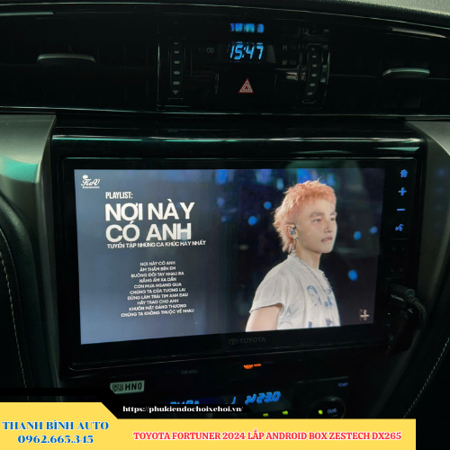 Toyota Fortuner 2024 lgắn Android Box Zestech DX265 Thanh Bình Auto