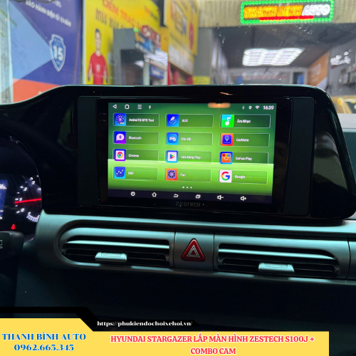 Hyundai Stargazer lắp màn hình Zestech S100J + Combo Cam Thanh Bình Auto