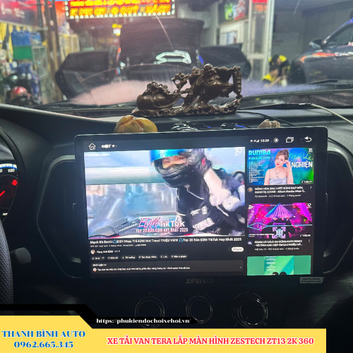 Xe Tải Van Tera lắp màn hình Zestech ZT13 2K 360 Thanh Bình Auto