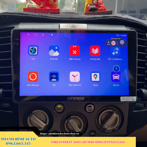 Ford Everest 2009 lên màn hình Zestech E360 Thanh Bình Auto