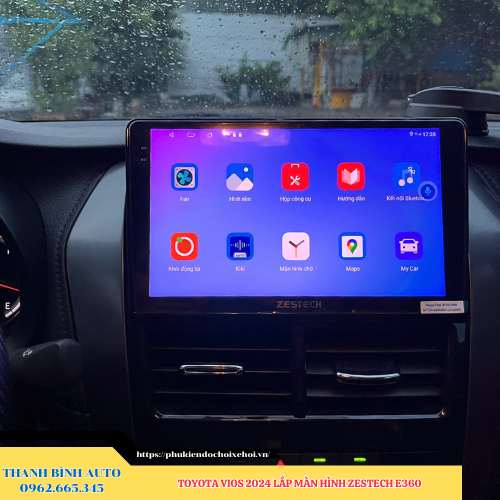 Toyota Vios 2024 gắn màn hình Zestech E360 Thanh Bình Auto