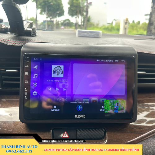 Suzuki Ertiga lắp màn hình Oled A5 + Camera hành trình Thanh Bình Auto