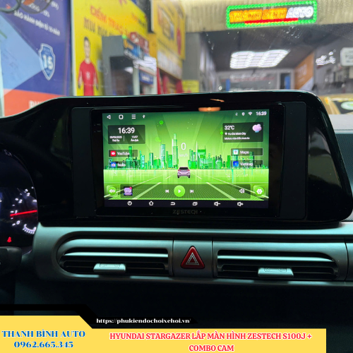 Hyundai Stargazer lắp màn hình Zestech S100J + Combo Cam Thanh Bình Auto