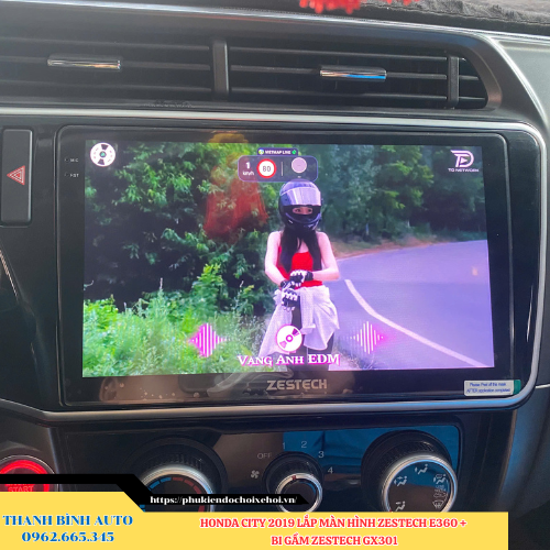 Honda City 2019 lên màn hình Zestech E360 + Bi gầm Zestech GX301 Thanh Bình Auto