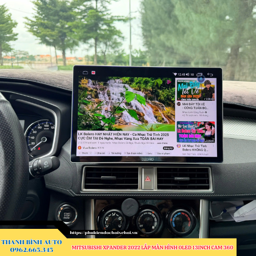 Mitsubishi Xpander 2022 lên màn hình Oled 13 inch Cam 360 Thanh Bình Auto