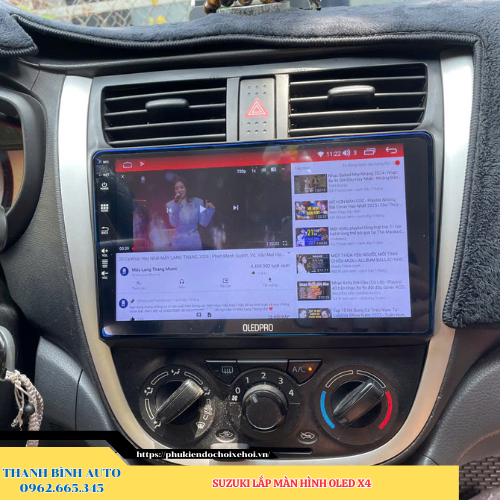 Suzuki gắn màn hình Oled X4 Thanh Bình Auto