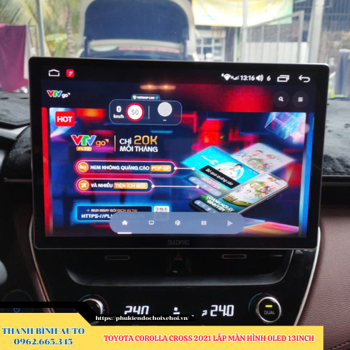 Toyota Corolla Cross 2021 lắp màn hình Oled 13 inch Thanh Bình Auto